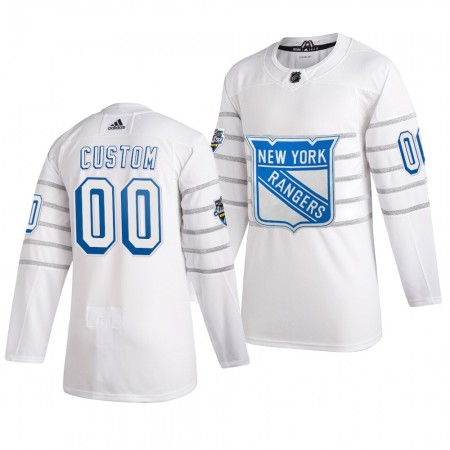 Camisola New York Rangers Personalizado Cinza Adidas 2020 NHL All-Star Authentic - Homem